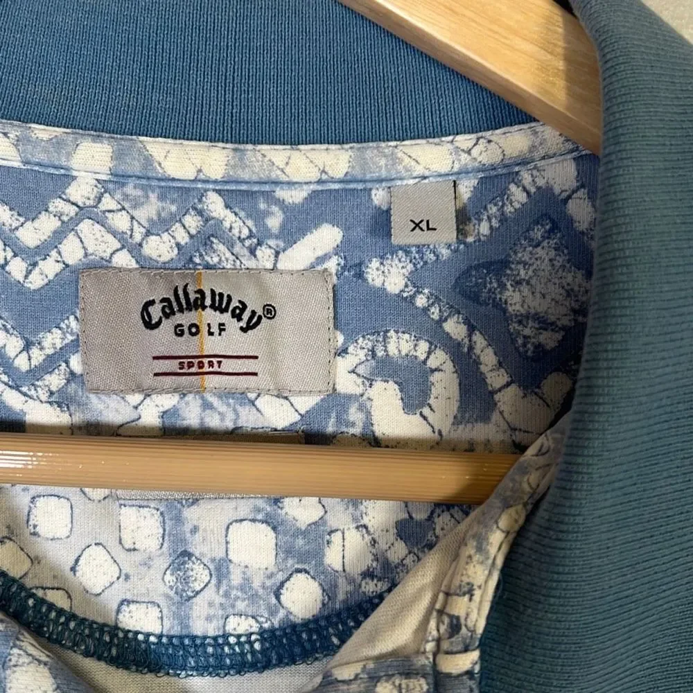 Callaway Golf sport golf polo Blue & white‎ - Men XL